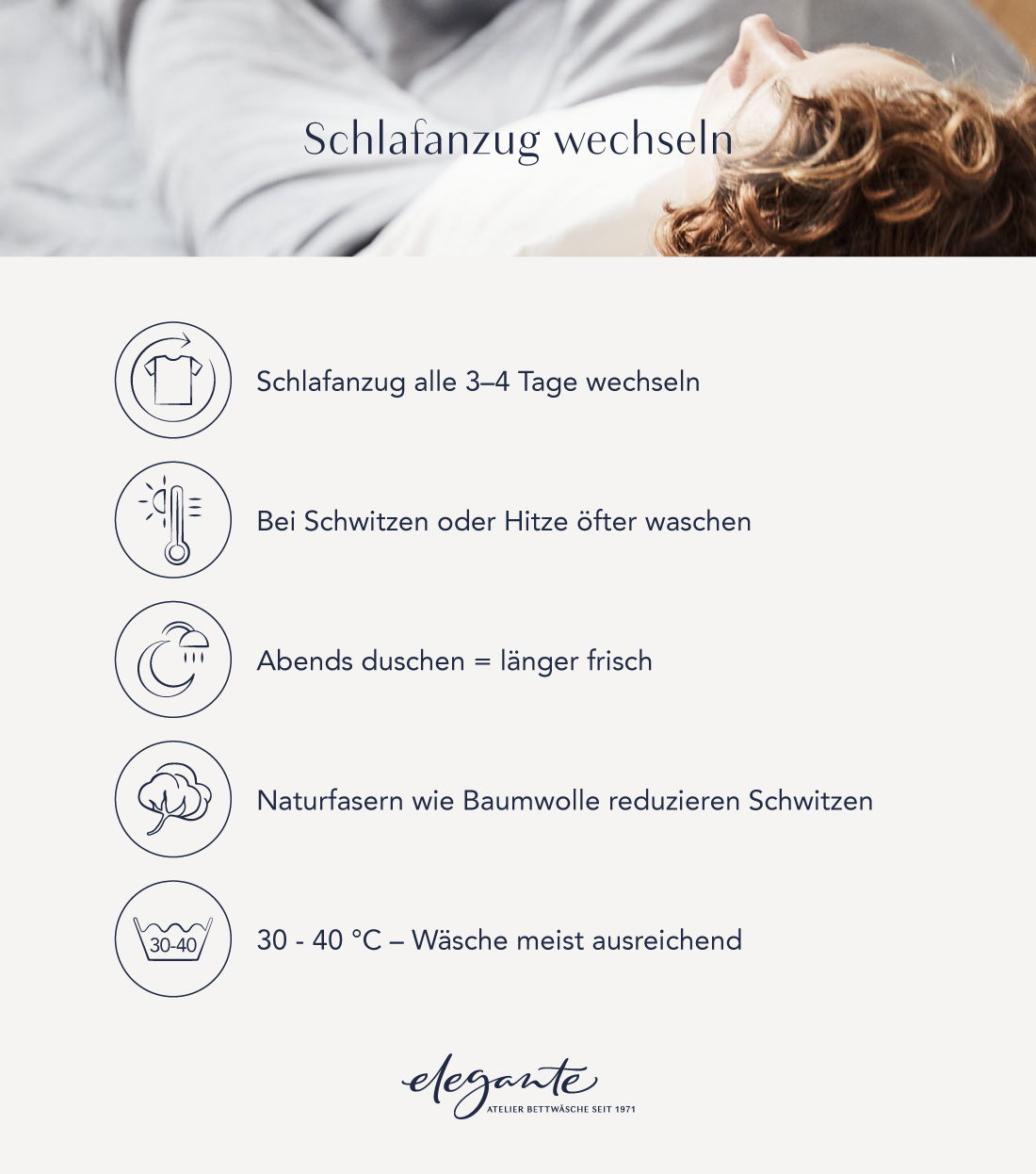 Übersicht Icons Zeitpunkt Wechsel Schlafanzug Blogbeitrag