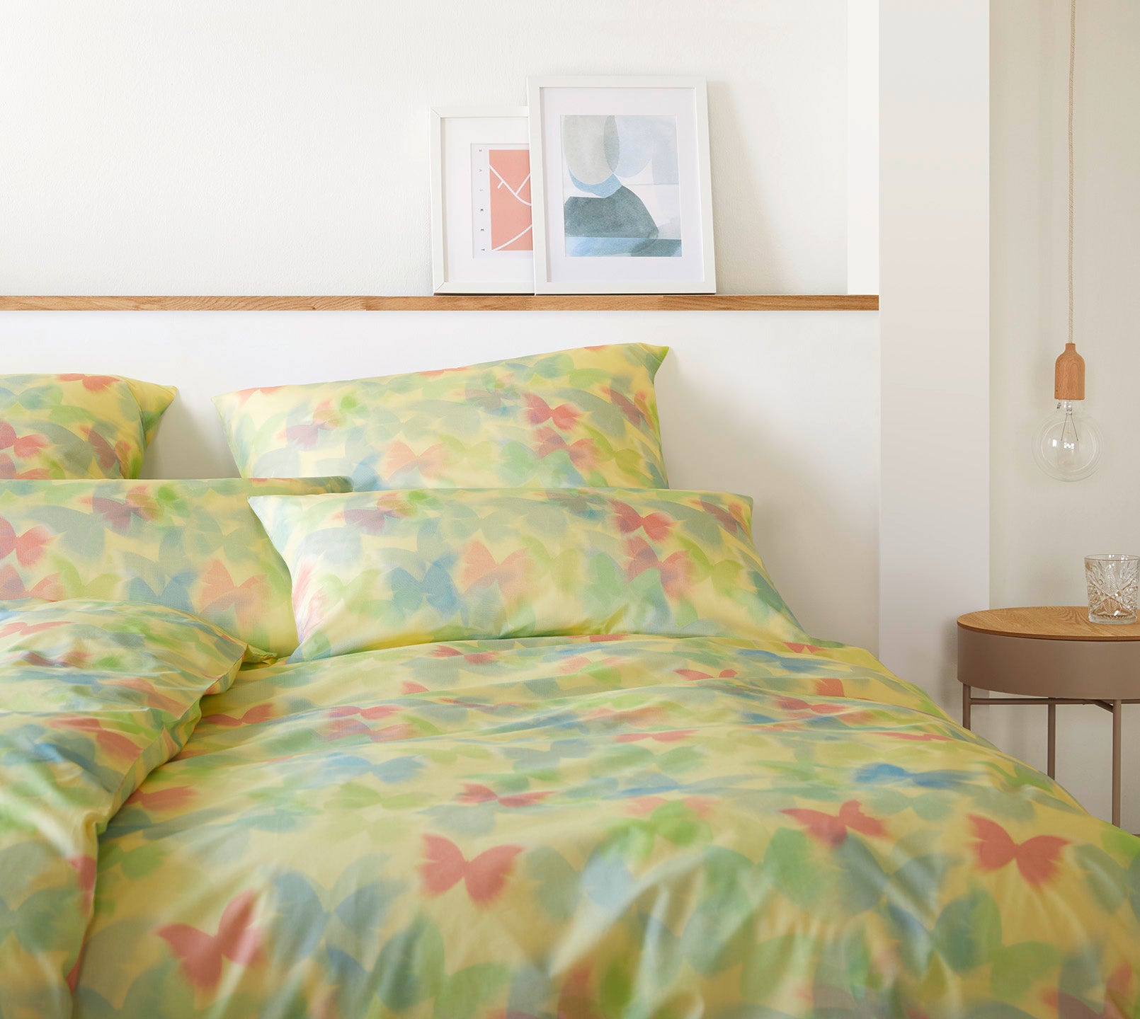 Jersey Schmetterling Bettwäsche Lucid Jersey in Sonnengelb Schmetterlinge Schlafzimmer #farbe_Lucid Sonnengelb