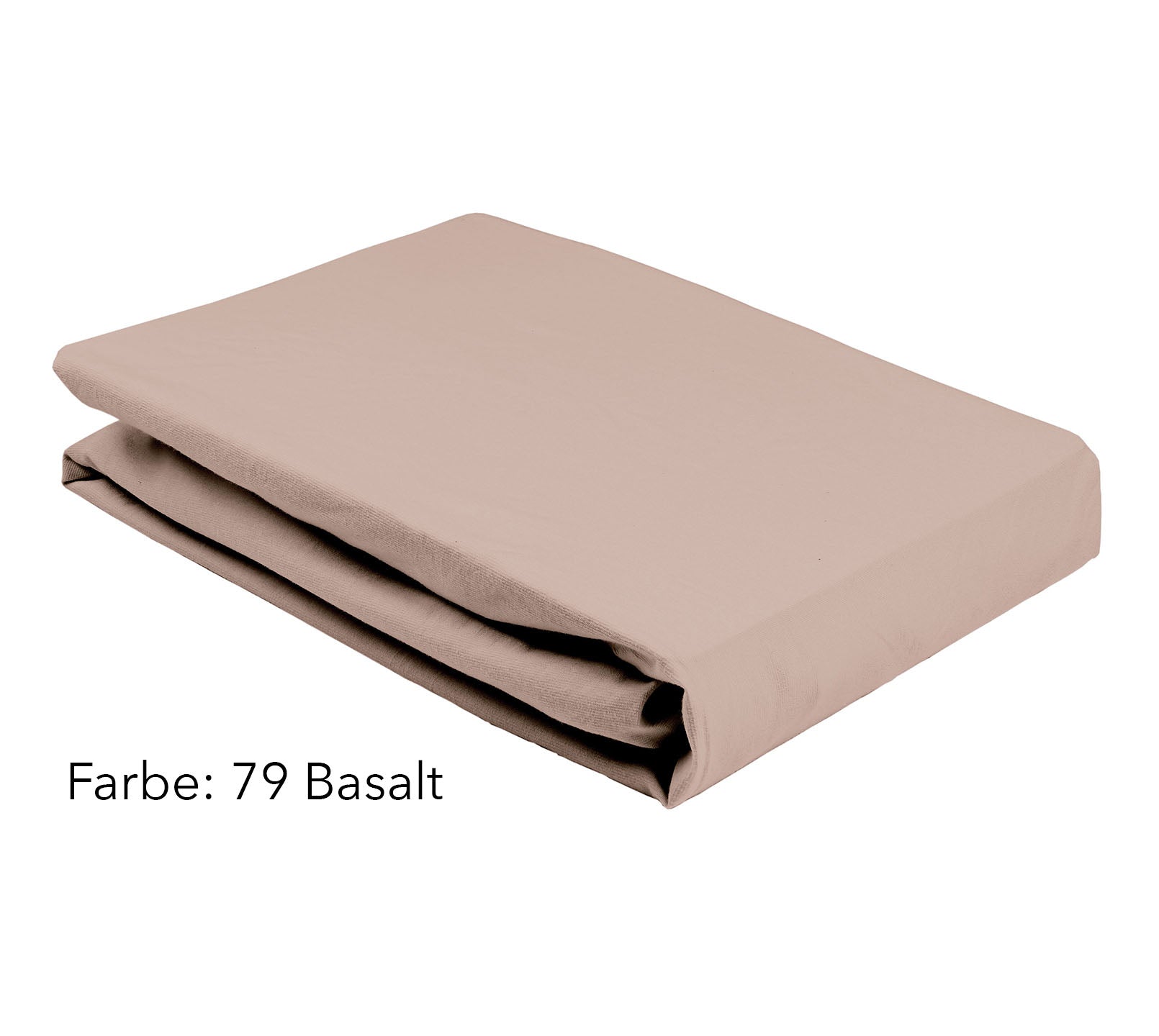 Jersey Spannbettlaken Premium Unizwirn in Basalt Stapel #farbe_Premium Spannbettlaken Basalt
