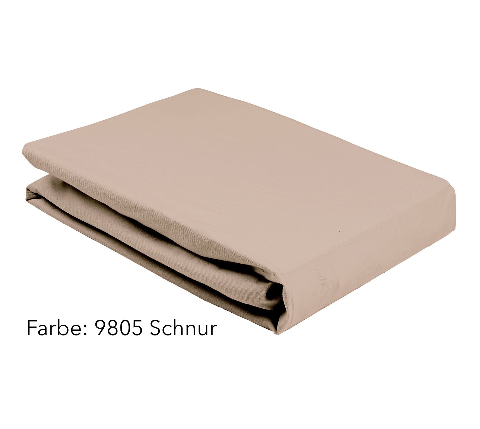Jersey Spannbettlaken Premium Unizwirn in Schnur Stapel #farbe_Premium Spannbettlaken Schnur