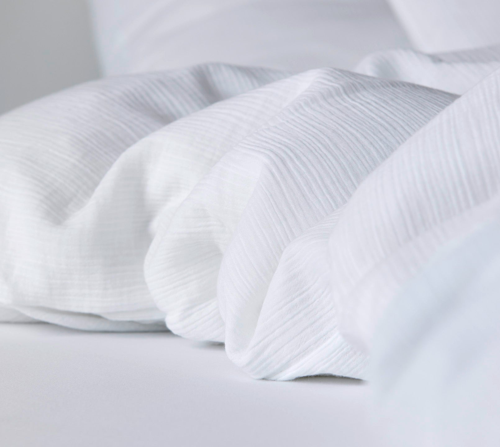 Musselin Bettwäsche Smooth in Weiß Uni Schlafzimmer #farbe_Smooth Weiß