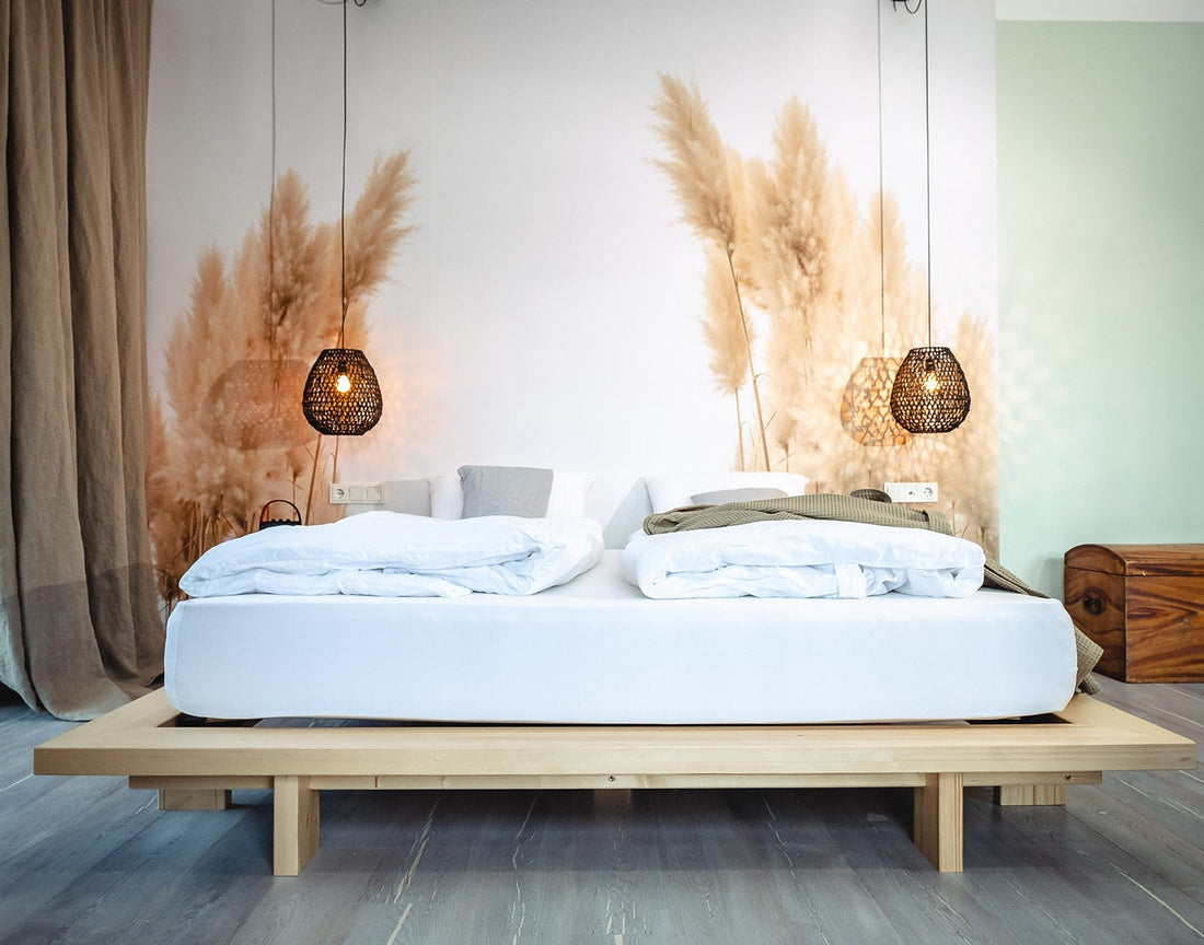 Bettwäsche Weiß Bett Schlafzimmer