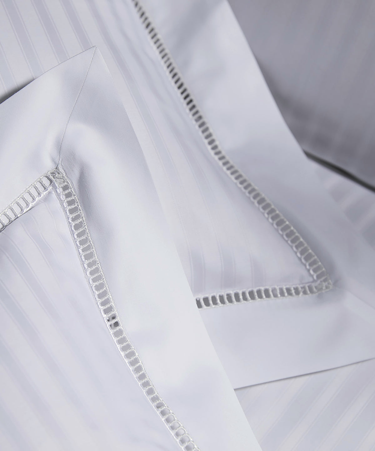 Jacquard Bettwäsche White House Kissen mit Bordüre Detail