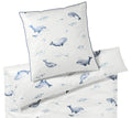 Satin Bettwäsche Big Blue Wal in Weiß Freisteller #farbe_Weiß