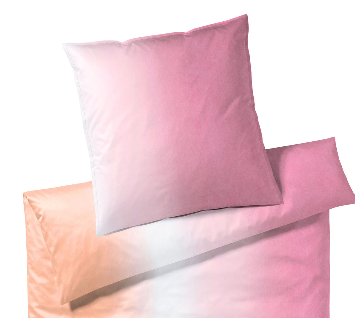 Satin Bettwäsche Shades in Pink Farbverlauf Schlafzimmer #farbe_Shades Pink
