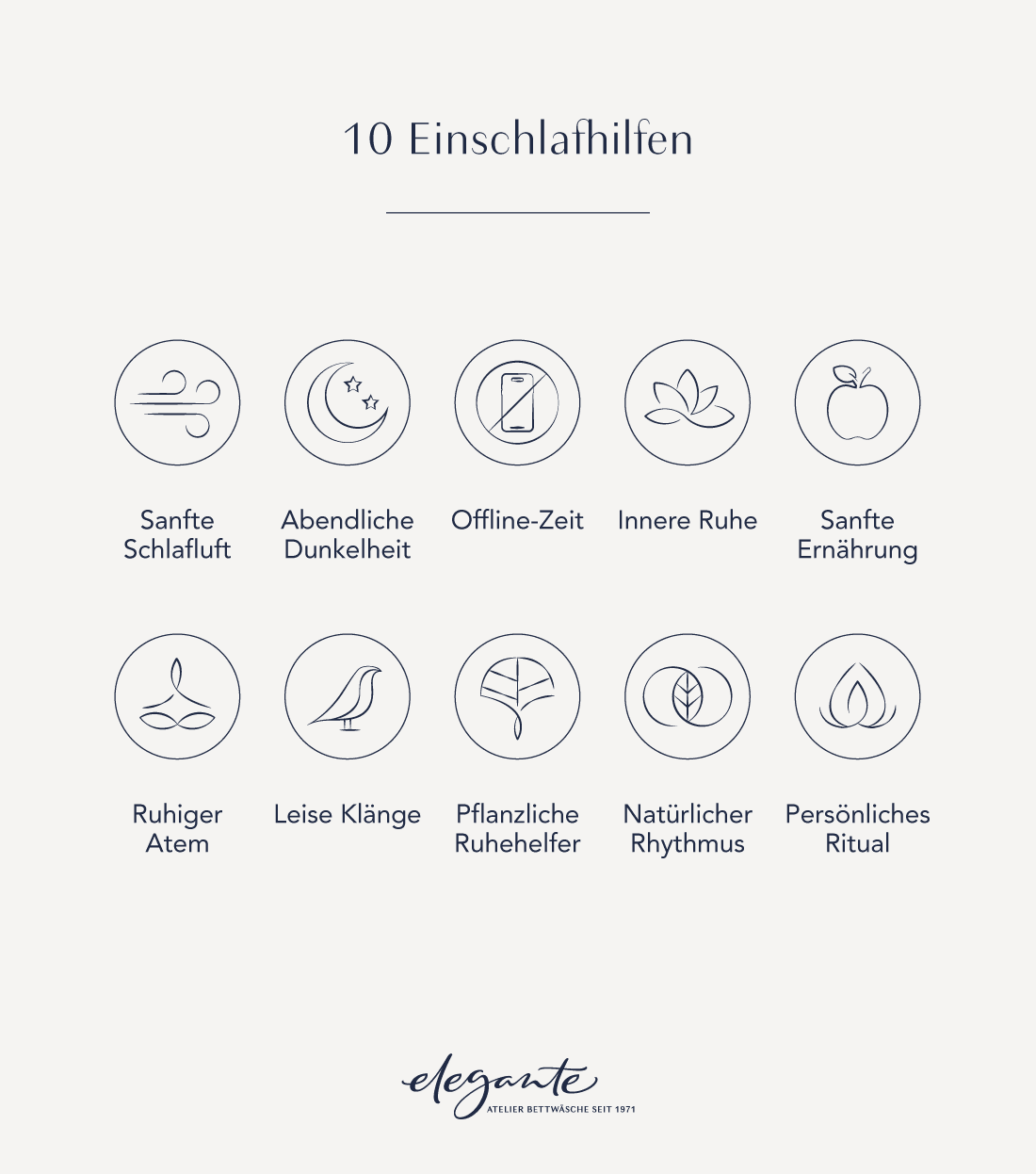Übersicht Tipps Einschlafhilfe