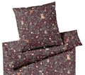 Jersey Bettwäsche Hide Jersey Aubergine Waldtiere Freisteller #farbe_Aubergine