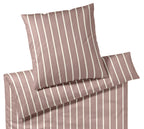 Bambus Satin Bettwäsche Refrain in Mauve Streifen Freisteller #farbe_Mauve