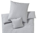 Bettwäsche aus Perkal Classico in Silber Streifen Freisteller #farbe_Silber 