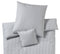 Bettwäsche aus Perkal Classico in Silber Streifen Freisteller #farbe_Silber 