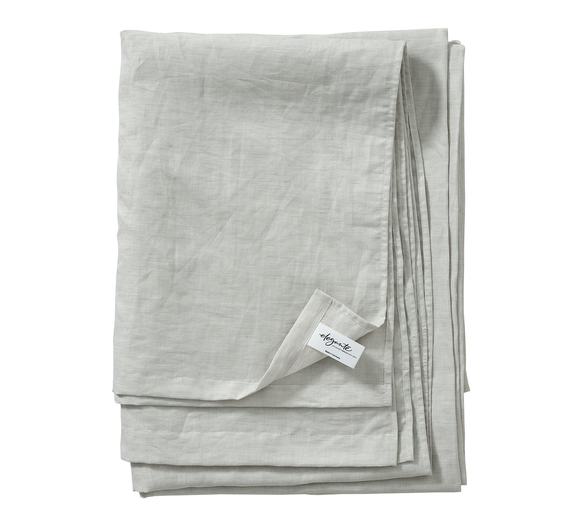 Halbleinen Betttuch Breezee in Kreide Grau Freisteller #farbe_Breezee Betttuch Kreide