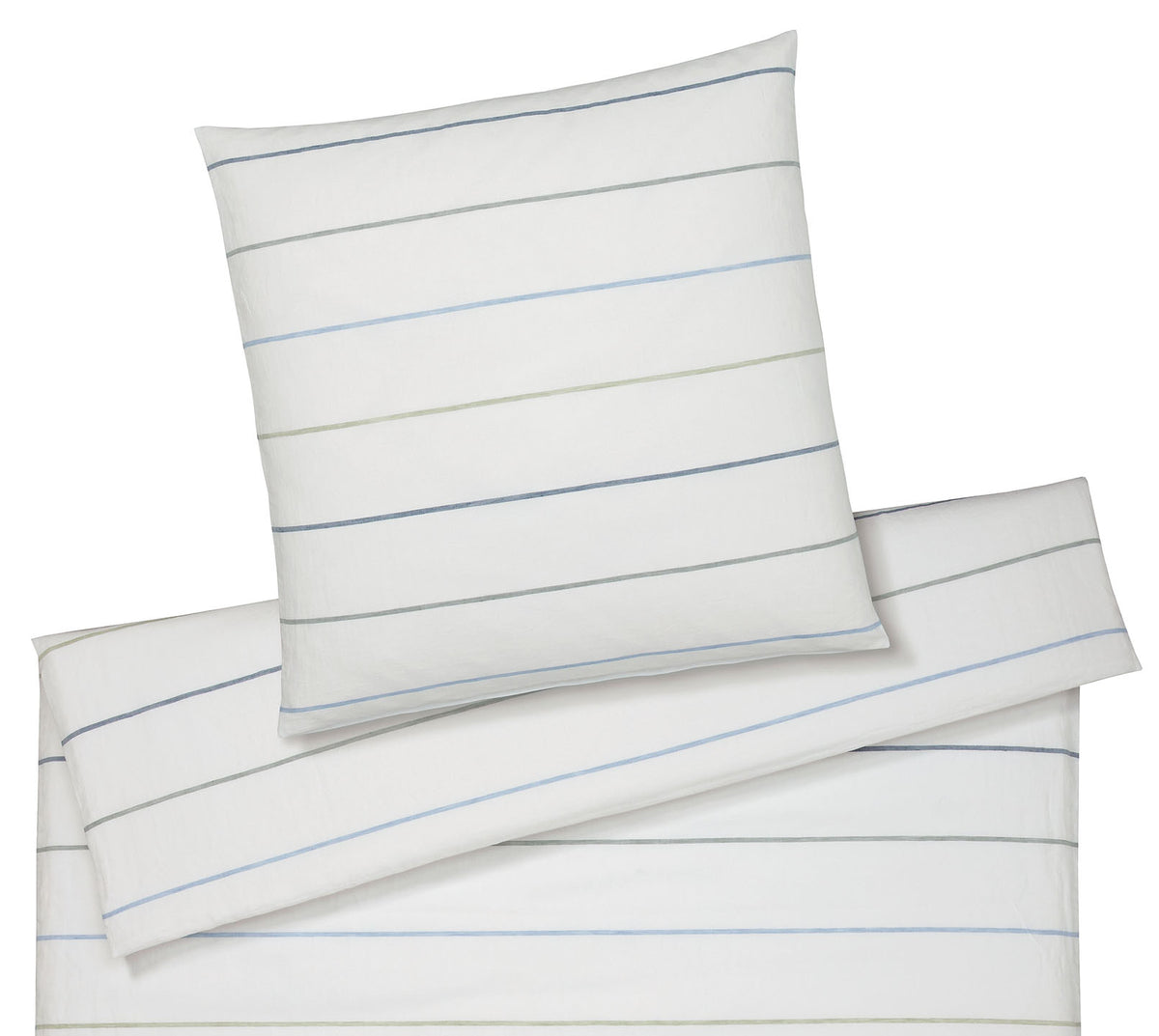 Halbleinen Bettwäsche Balance in Grün Freisteller  #farbe_Balance Pastell