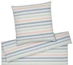 Halbleinen Bettwaesche Bliss in Puder Streifen Freisteller #farbe_Puder