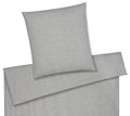 Halbleinen Bettwäsche Cozy in Hellgrau Streifen Freisteller #farbe_Hellgrau