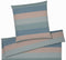 Halbleinen Bettwäsche Glee in Aqua Streifen Freisteller #farbe_Aqua