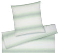 Halbleinen Bettwäsche Layer in Pastellgrün Farbverlauf Streifen Freisteller #farbe_Pastellgrün