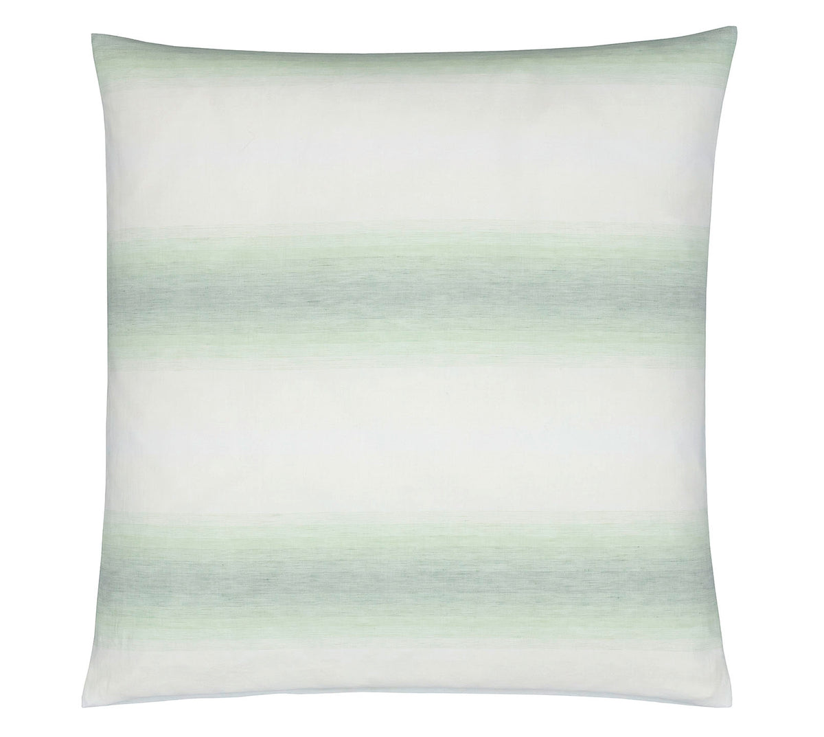 Halbleinen Bettwäsche Layer in Pastellgrün Farbverlauf Streifen Kissen #farbe_Pastellgrün