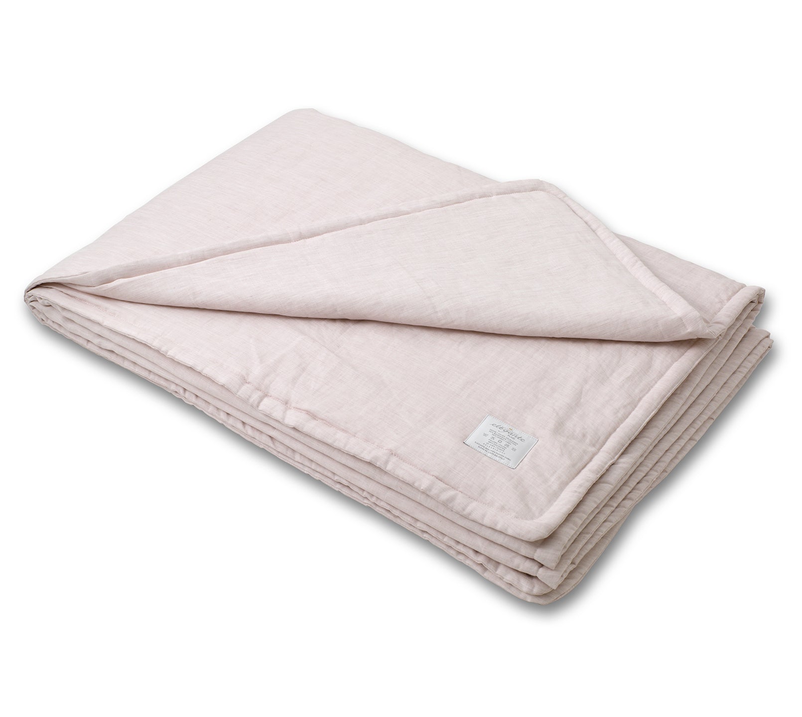 Halbleinen Bettwäsche Plaid Breezee in Rose Freisteller #farbe_Breezee Plaid Rose