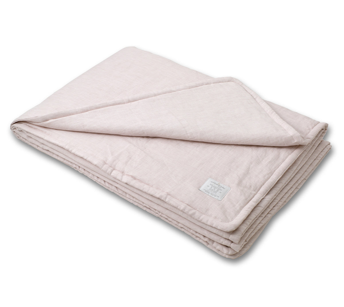Halbleinen Bettwäsche Plaid Breezee in Rose Freisteller #farbe_Breezee Plaid Rose