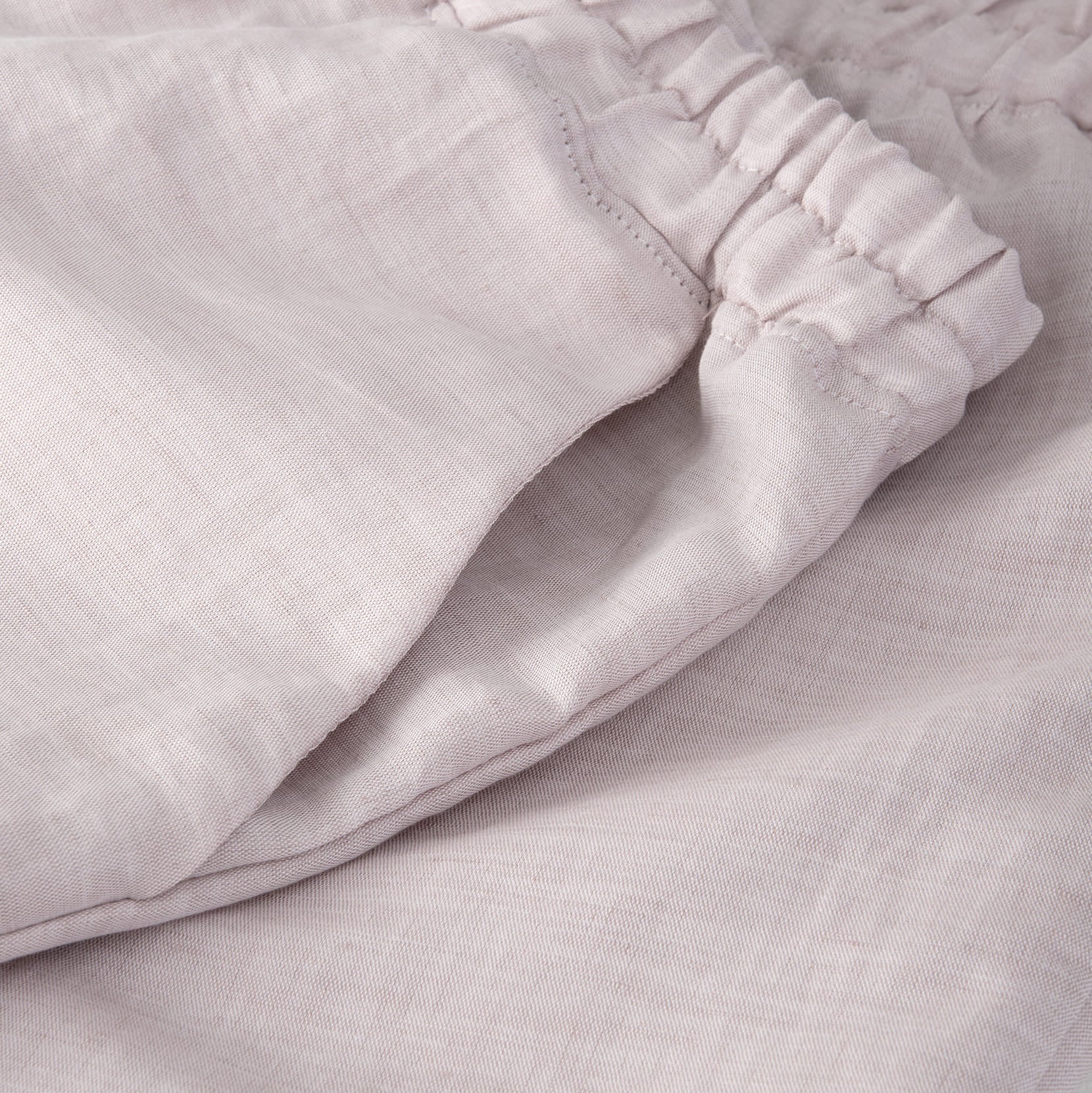 Halbleinen Homewear Shorts in Rose Detail #farbe_Rosé
