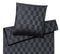 Jacquard Bettwäsche Courage in Dunkelgrau Karos Freisteller #farbe_Anthrazit