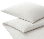 Jacquard Bettwäsche Delight in Weiß Zweige Freisteller #farbe_Weiß