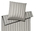 Jacquard Bettwäsche Noblesse in Silber Streifen Freisteller #farbe_Silber