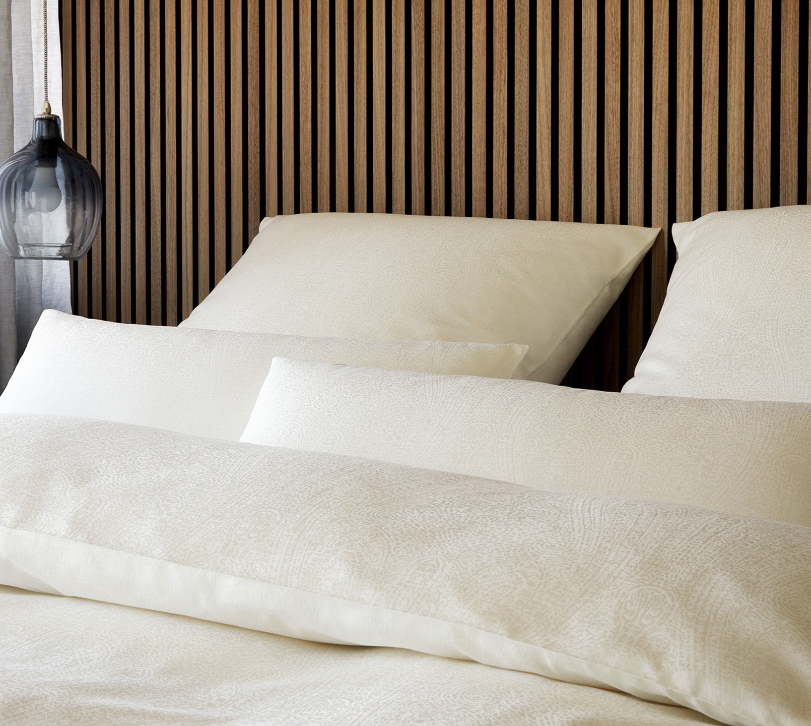 Jacquard Bettwäsche Paisley in Creme Paisley Schlafzimmer #farbe_Paisley Creme