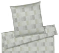 Jacquard Bettwäsche Piazza in Beige Karos Freisteller #farbe_Natur
