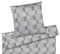 Jacquard Bettwäsche Piazza in Grau Karos Freisteller #farbe_Silbergrau