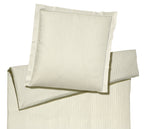  Jacquard Bettwäsche White House in Beige Streifen Freisteller #farbe_Natur
