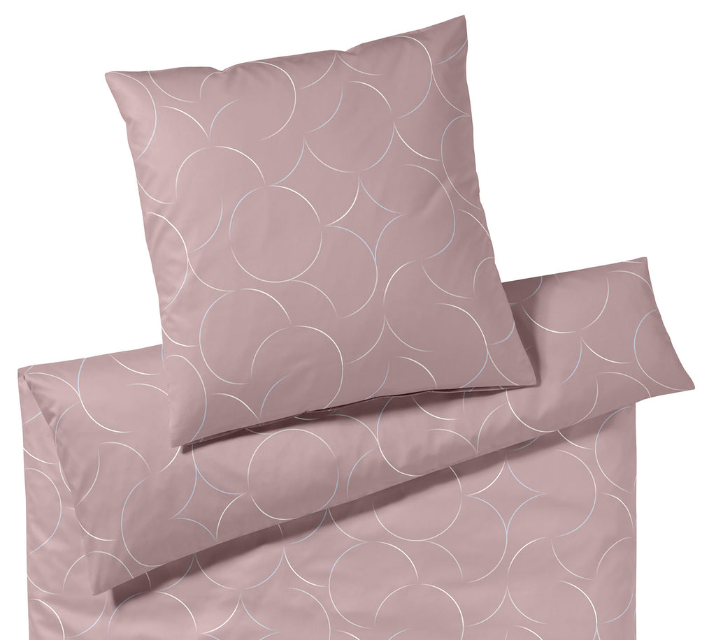 Jersey Bettwäsche Circus Jersey in Rosenholz Kreise Freisteller #farbe_Rosenholz