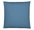 Jersey Bettwäsche Cord Jersey in Rauchblau Uni-Struktur Kissen #farbe_Rauchblau