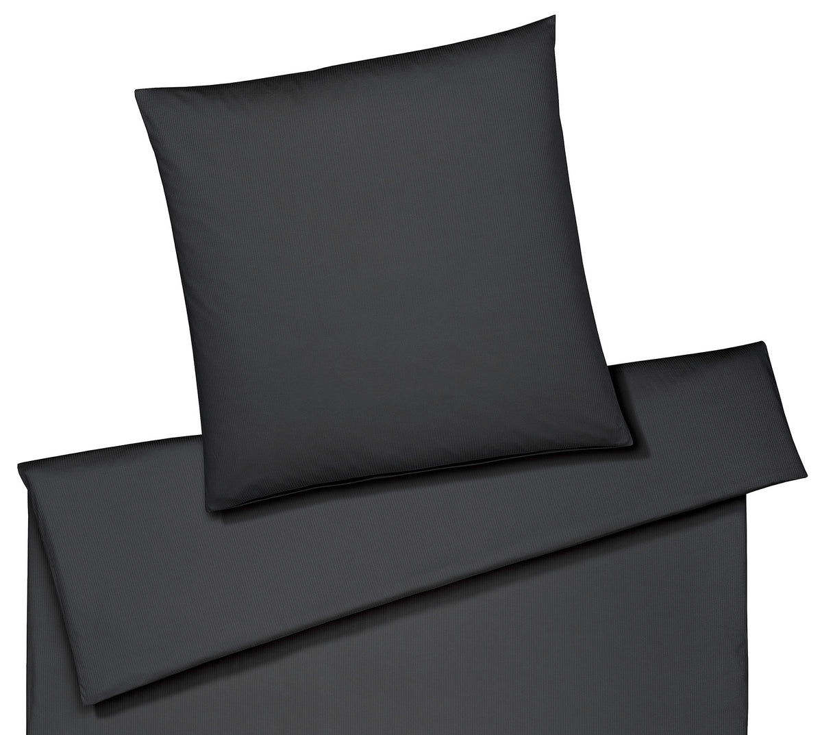 Jersey Bettwäsche Cord Jersey in Anthrazit Uni-Struktur Freisteller #farbe_Cord Jersey Anthrazit