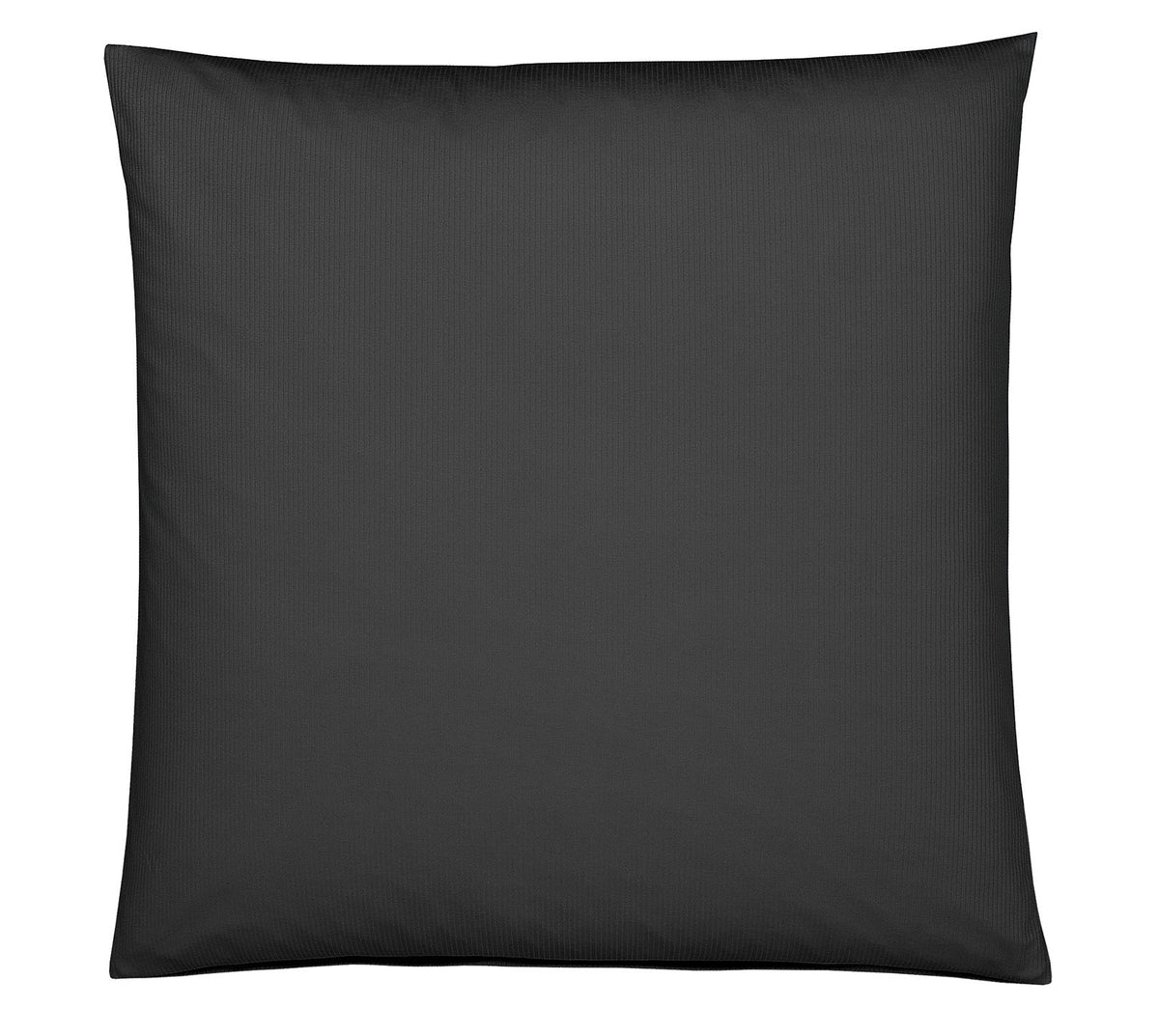Jersey Bettwäsche Cord Jersey in Anthrazit Uni-Struktur Kissen #farbe_Anthrazit