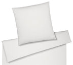 Jersey Bettwäsche Cord Jersey in Weiß Uni-Struktur Freisteller #farbe_Weiß