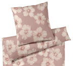 Jersey Bettwäsche Devine Jersey in Rouge Blüten Freisteller #farbe_Rouge