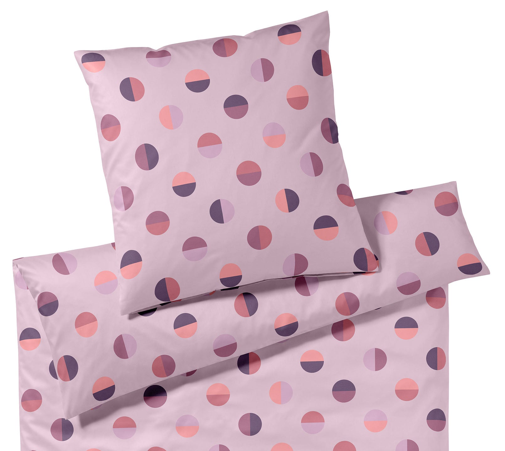 Jersey Bettwäsche Jockey in Rot Graphikmix Freisteller #farbe_Jockey Blush