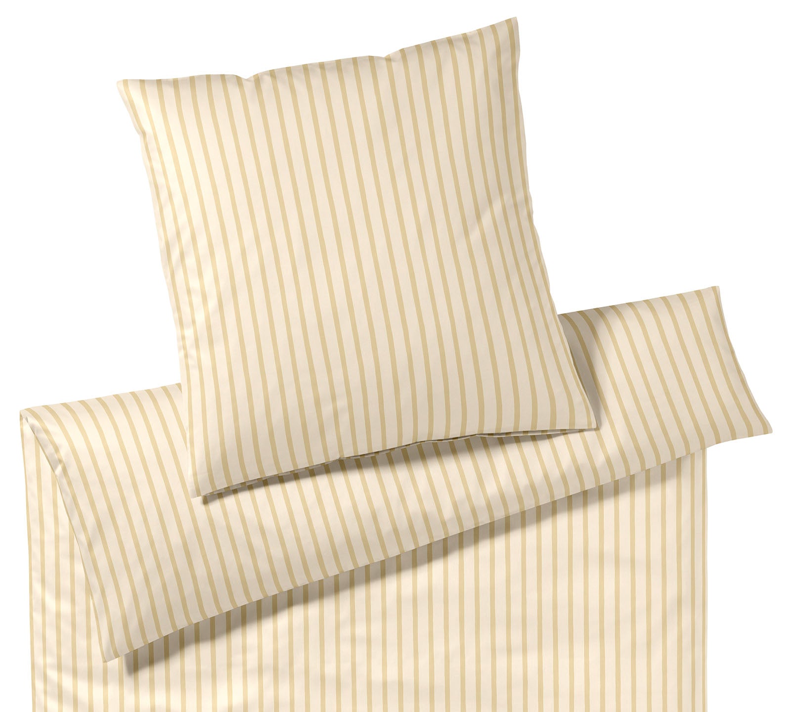Jersey Bettwäsche Naturally Jersey in Sonne Streifen Freisteller #farbe_Naturally Sonne