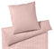 Jersey Bettwäsche Naturally Jersey in Koralle Streifen Freisteller #farbe_Koralle
