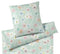 Jersey Bettwäsche Pastel Jersey in Aqua Blüten Freisteller #farbe_Aqua
