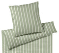 Jersey Bettwäsche Refrain Jersey in Salbei Streifen Freisteller #farbe_Salbei