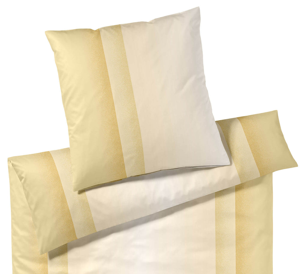 Jersey Bettwäsche Silhouette in Honiggelb Streifen Freisteller #farbe_Honiggelb