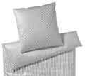 Jersey Bettwäsche Sister Stripe in Silber Streifen Freisteller #farbe_Silber