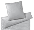 Jersey Bettwäsche Sister Stripe in Silber Streifen Freisteller #farbe_Silber