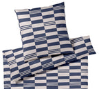 Jersey Bettwaesche Skip Jersey in Marine Karo Freisteller #farbe_Marine #farbe_Marine