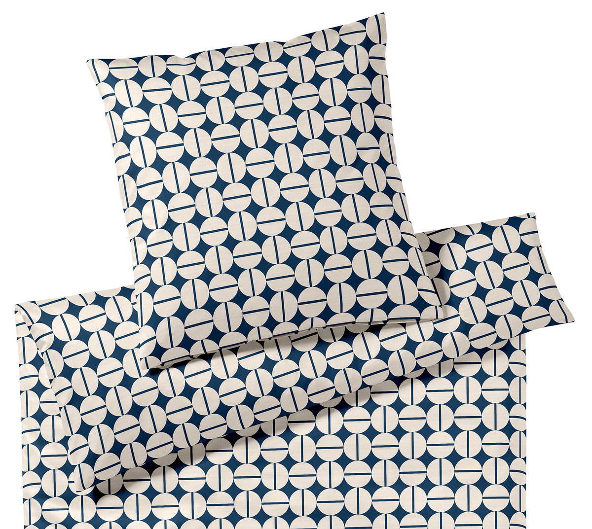 Jersey Bettwäsche Soho Jersey in Dunkelblau Kuller Schlafzimmer #farbe_Dunkelblau
