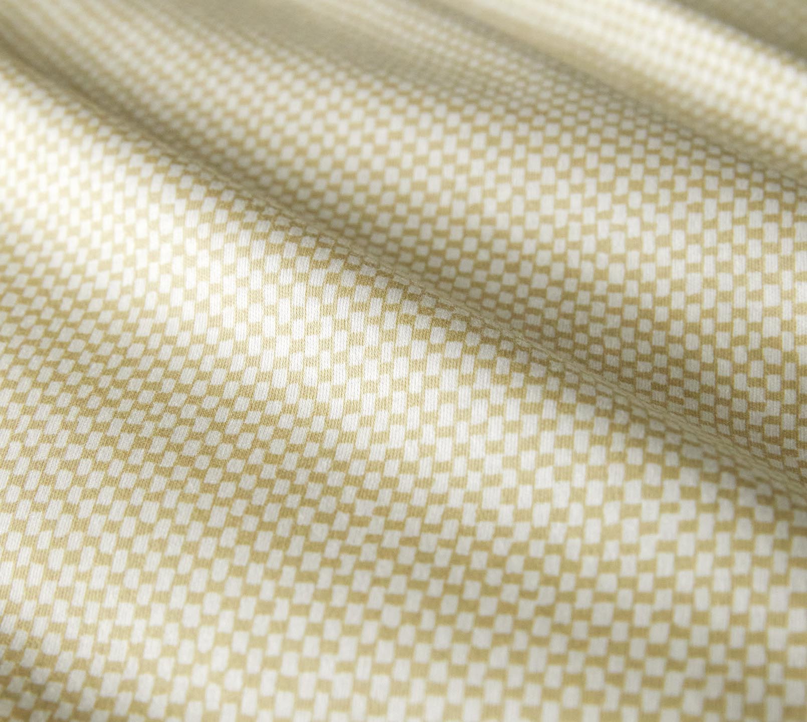 Jersey Bettwäsche Twine Jersey in Sonne Grafik Karo Material #farbe_Twine Sonne