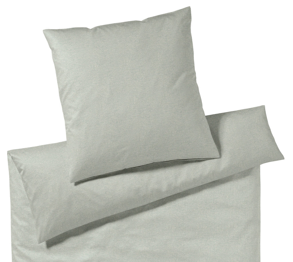 Jersey Bettwäsche Twine Jersey in Salbei Grafik Karo Freisteller #farbe_Salbei