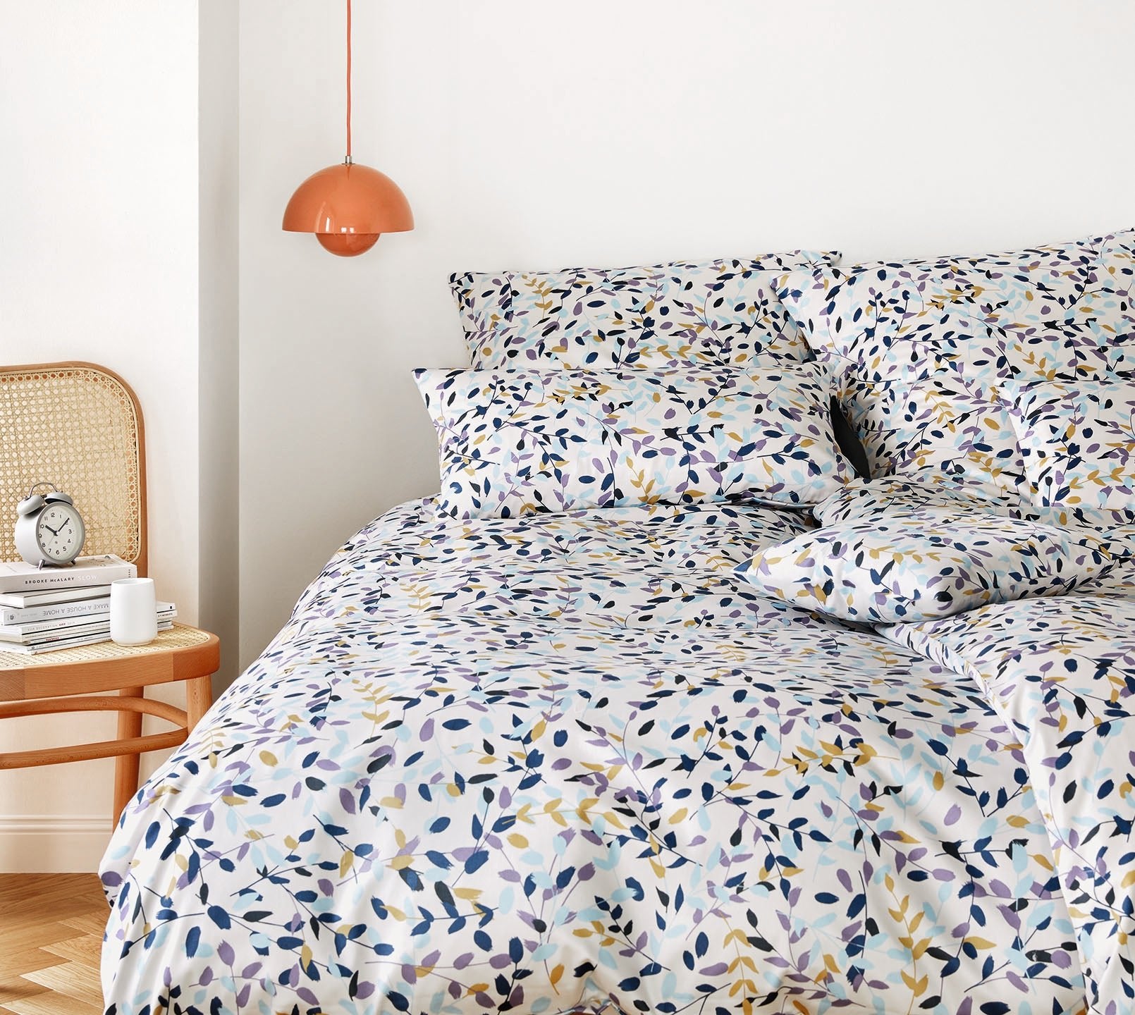 Jersey Bettwäsche Visible Jersey in Flieder Blätter Schlafzimmer #farbe_Visible Jersey Flieder 